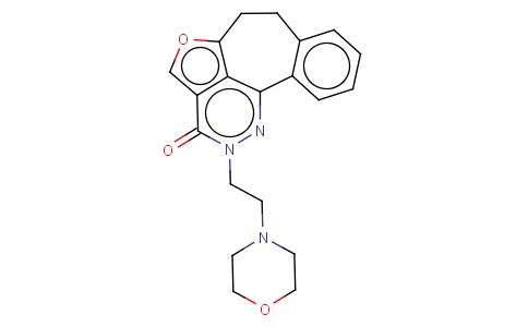 5-OXA-1,2-DIAZADIBENZ(CD,F)AZULEN-3(2H)-ONE, 6,7-DIHYDRO-2-(2-(4-MORPH OLINYL)ETHYL)-
